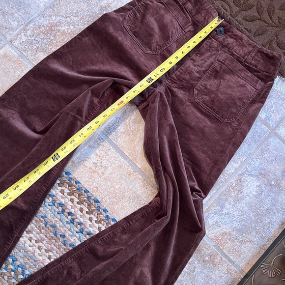 Anthropologie x Maeve Colette Wide-Leg Full Length Corduroy Pants Brown 30 NWT - Picture 7 of 13